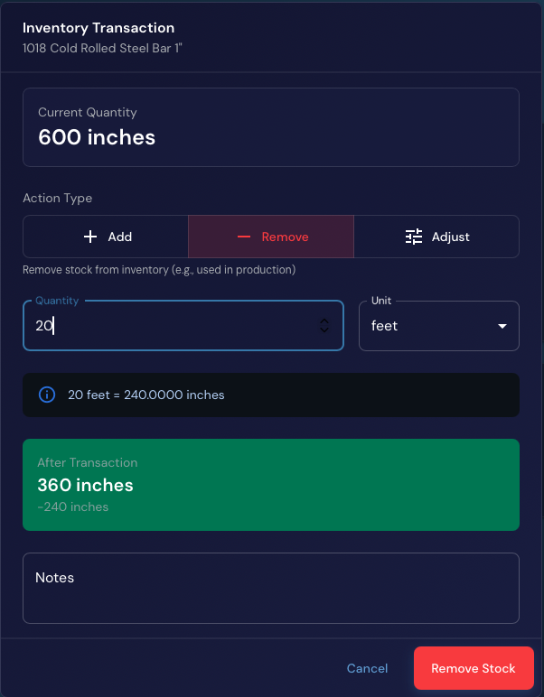 Inventory that matches reality